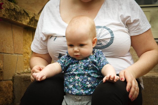 Sonja at eight months